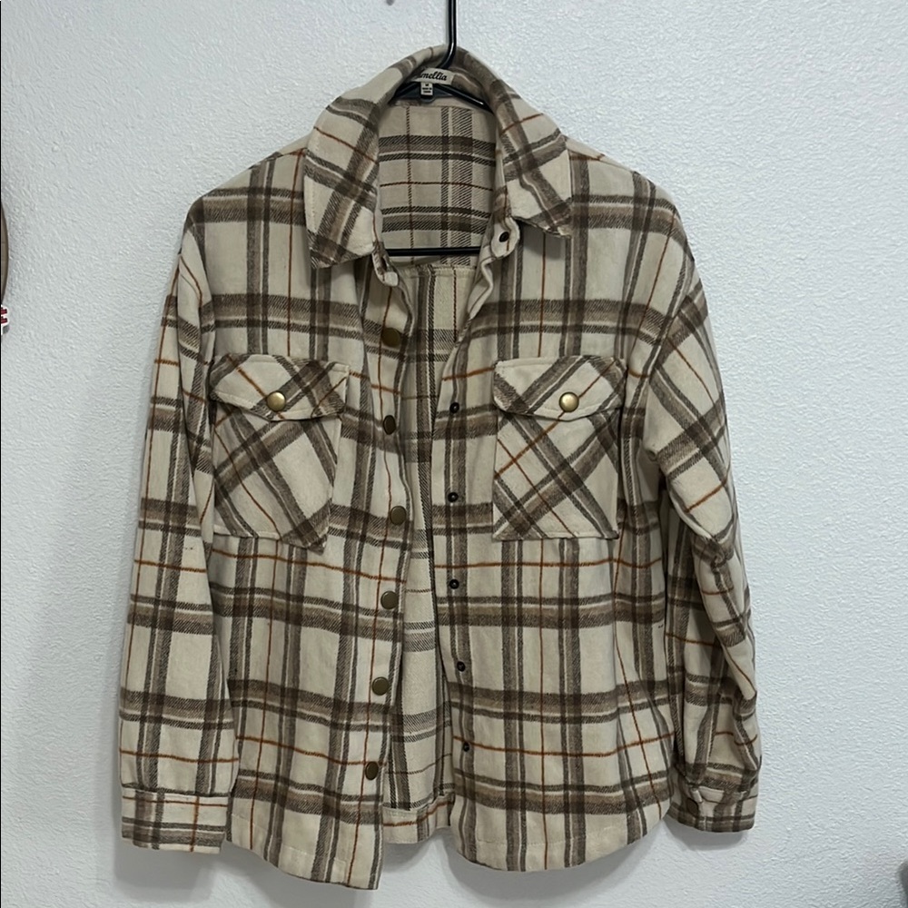 Plaid flannel jacket